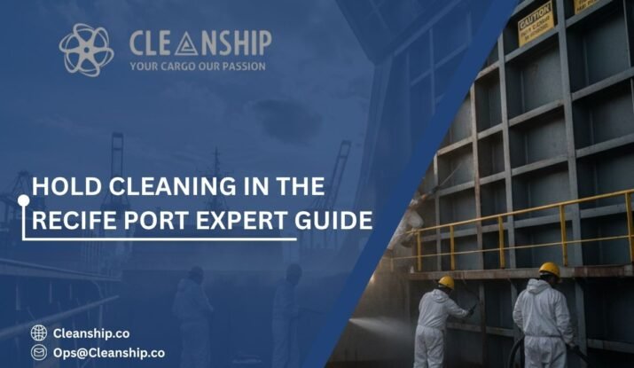 Cargo hold cleaning at Recife Port for safe and efficient shipping operations
