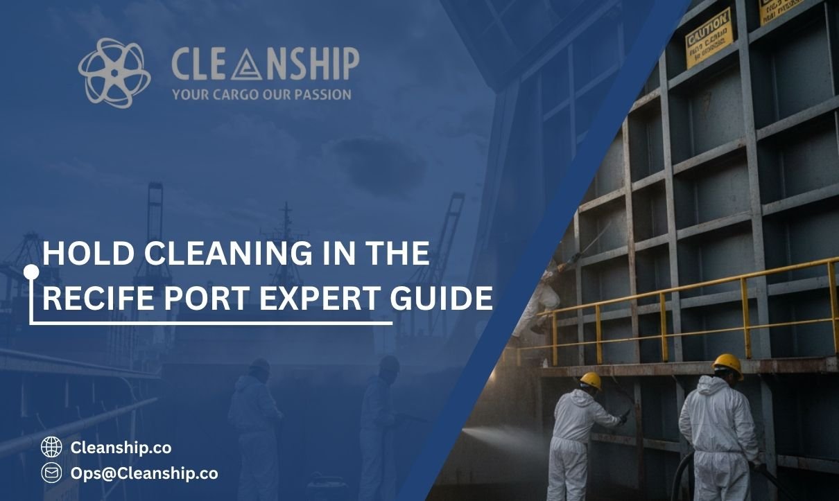 Cargo hold cleaning at Recife Port for safe and efficient shipping operations