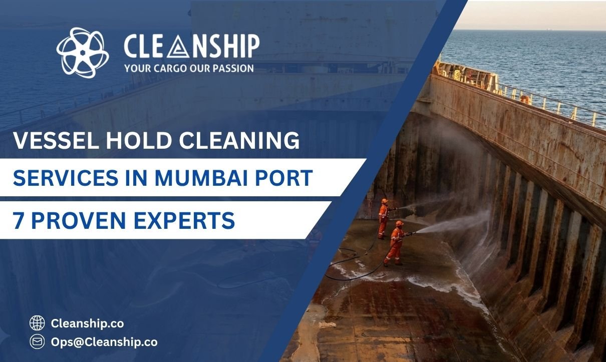 Vessel hold cleaning at Mumbai Port for safe and efficient cargo operations