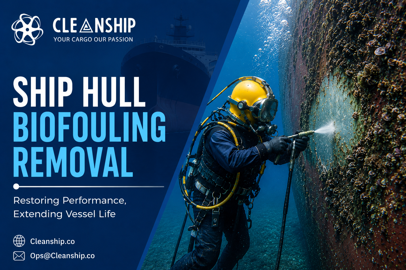 Ship Hull Biofouling Removal