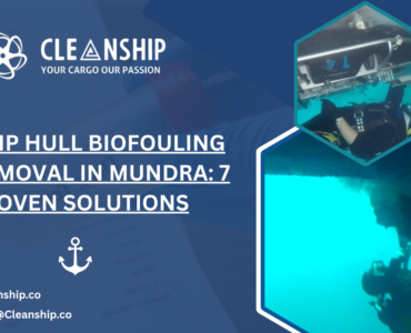 Ship hull biofouling removal in Mundra Port for improved vessel performance
