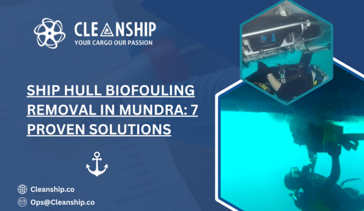 Ship hull biofouling removal in Mundra Port for improved vessel performance