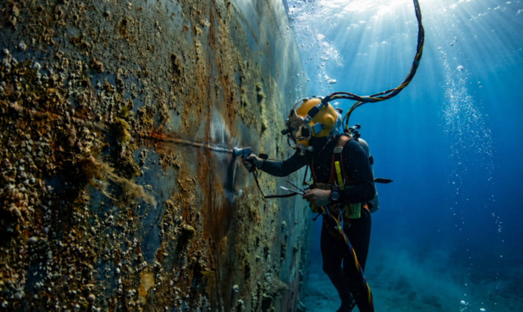 Underwater Video Survey in Kandla for vessel inspection